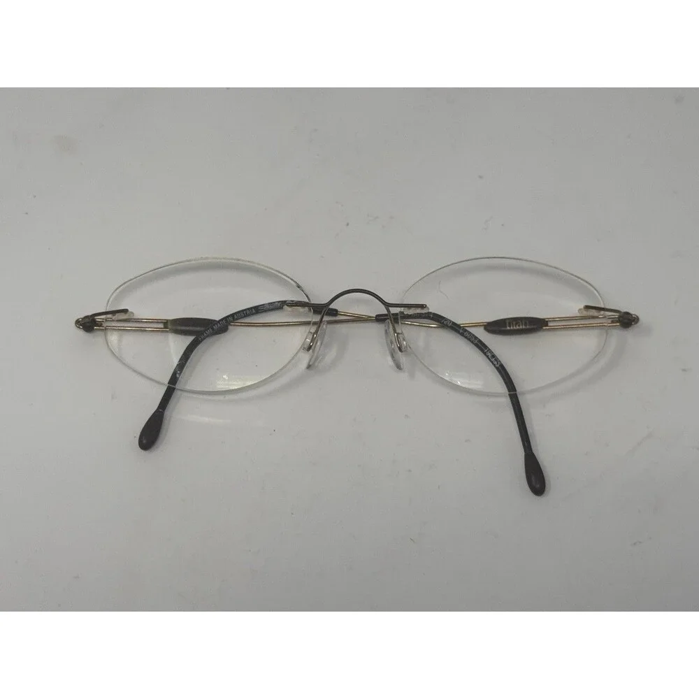 Silhouette M7374 6053 Rimless Eyeglass Frames Gold 19-35-135 Austria Authentic
